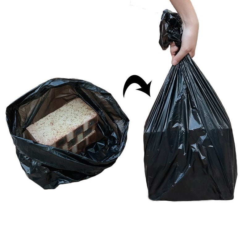 Eagrye 10 Gallon Kitchen Trash Bag, Black Wastebasket Liners, 170 Counts - Image 4